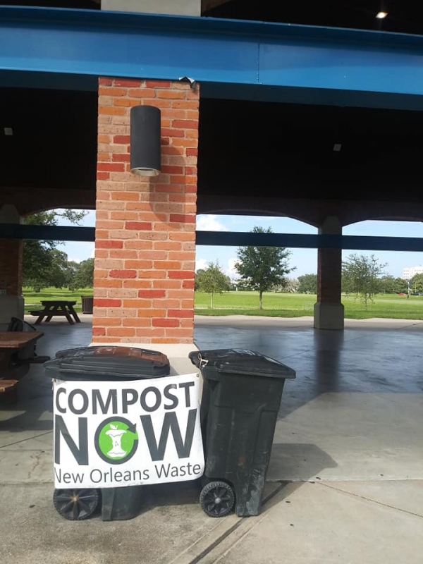 collection site for compost now in city park